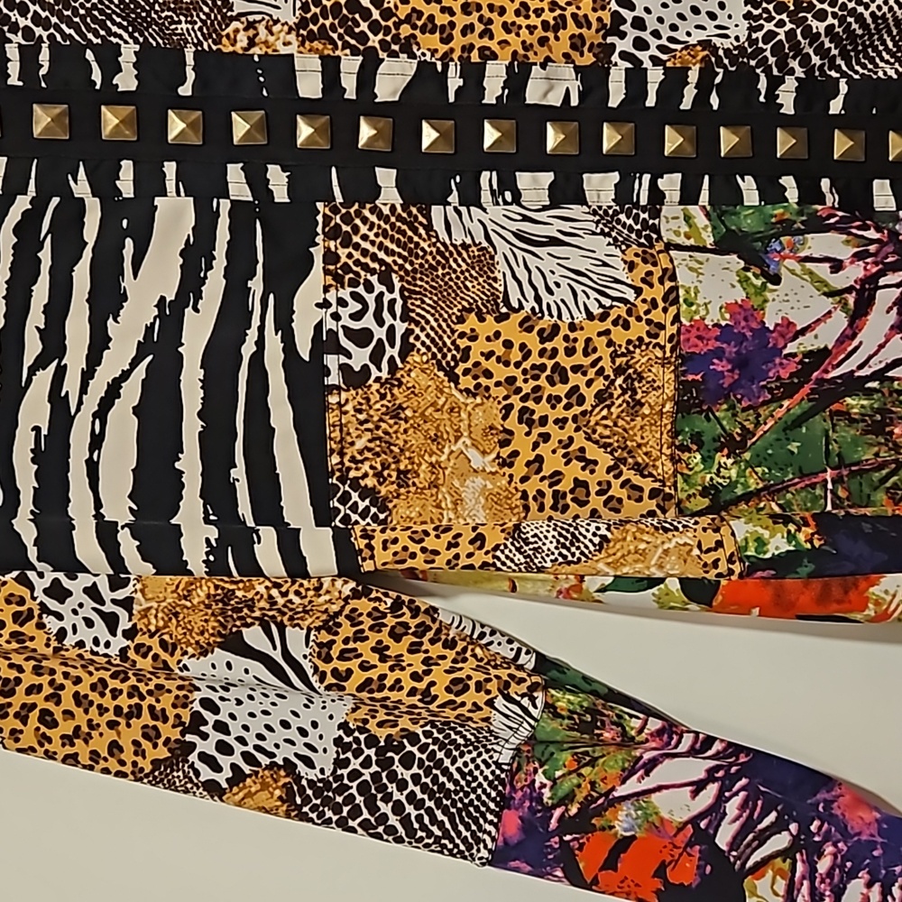 Max And Rina Multicolored Pattern Texture Long Sl… - image 6